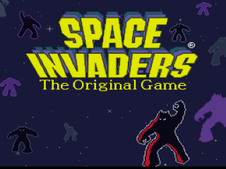 Space Invaders title screen for Super Nintendo